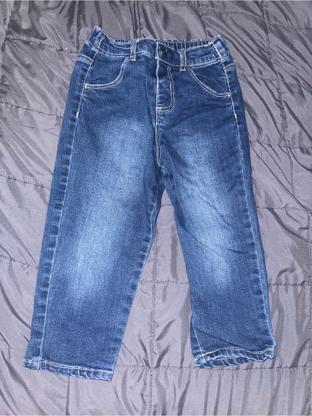 Source Unknown Dark Blue Kids Pull-On Jeans